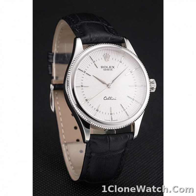 Superclone Rolex Cellini 38mm White Dial REP016805 - detail