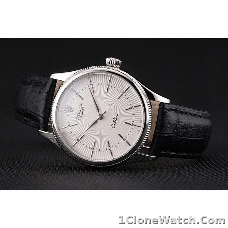 Superclone Rolex Cellini 38mm White Dial REP016805 - detail