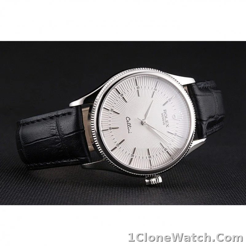 Superclone Rolex Cellini 38mm White Dial REP016805 - detail