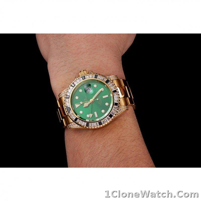Superclone Rolex GMT-Master II 41mm Green Dial 1453748 - detail