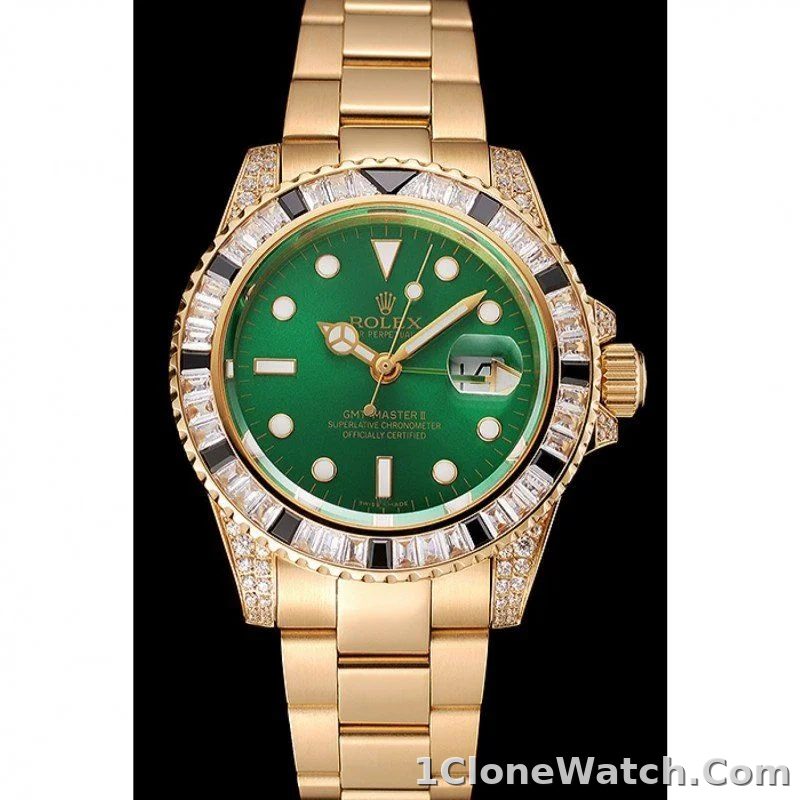 Superclone Rolex GMT-Master II 41mm Green Dial 1453748 - detail