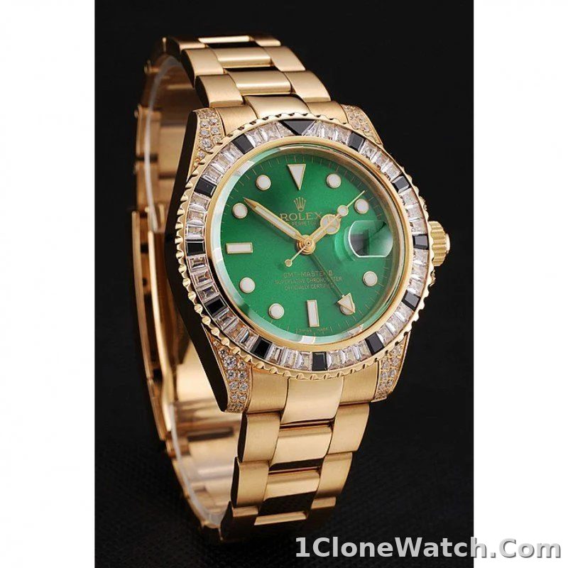 Superclone Rolex GMT-Master II 41mm Green Dial 1453748 - detail