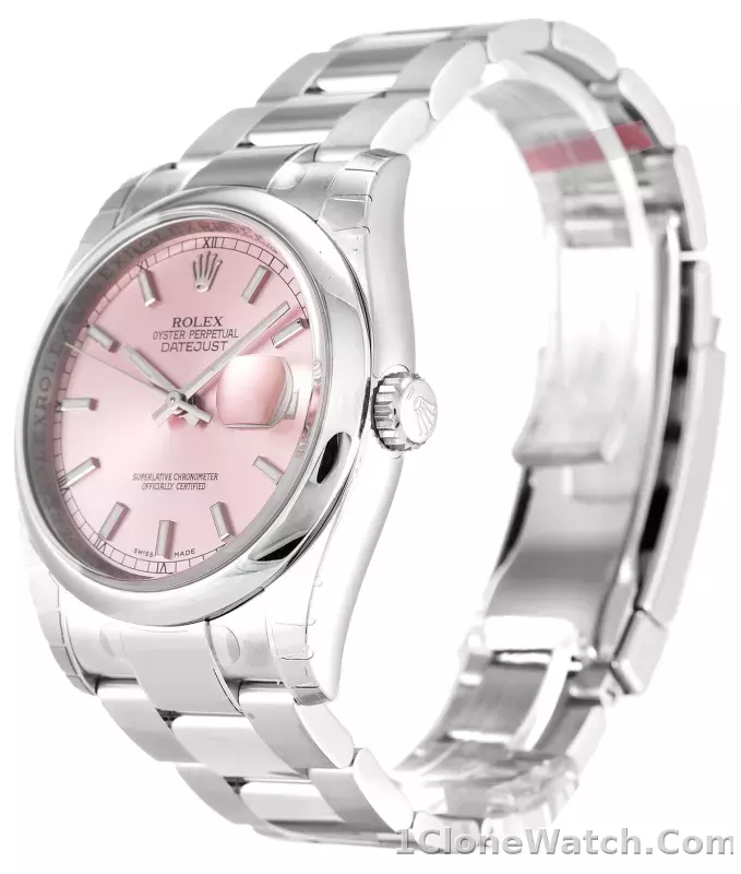 Rolex Datejust 36mm Pink Dial 116200 - detail