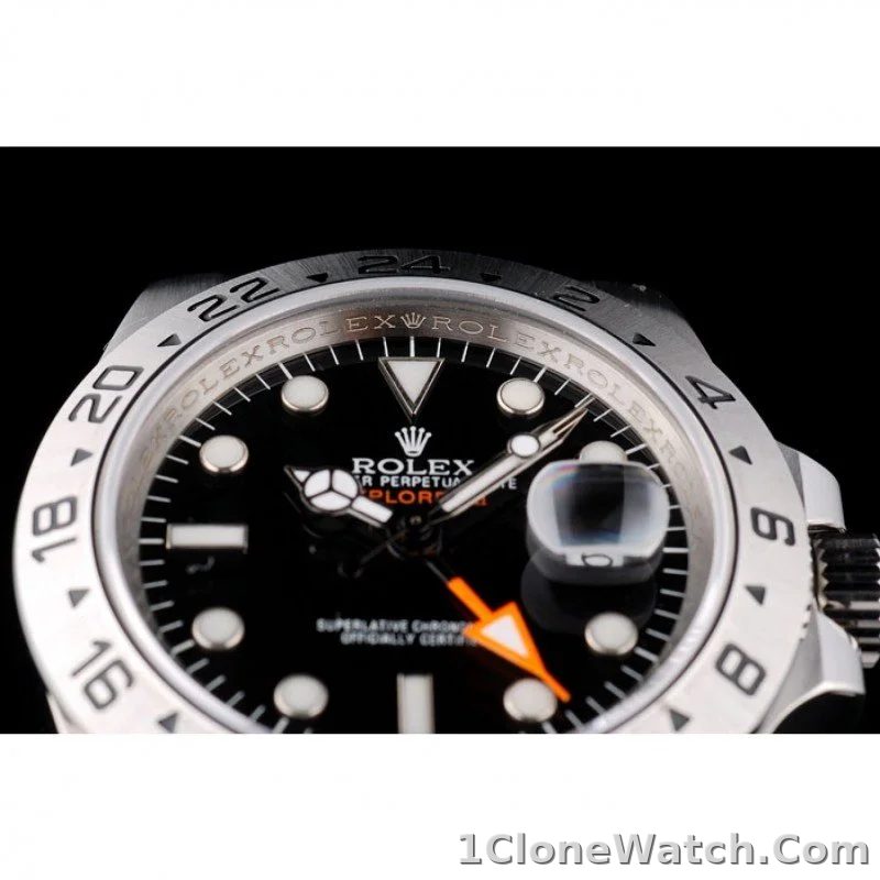 Superclone Rolex Explorer 40mm Black Dial REP016820 - detail
