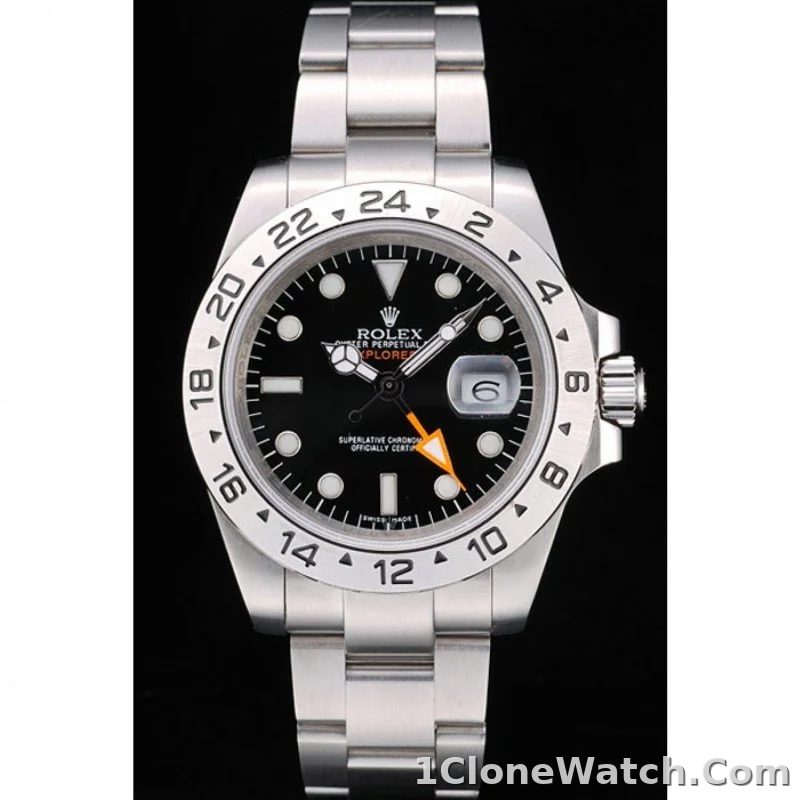Superclone Rolex Explorer 40mm Black Dial REP016820 - detail