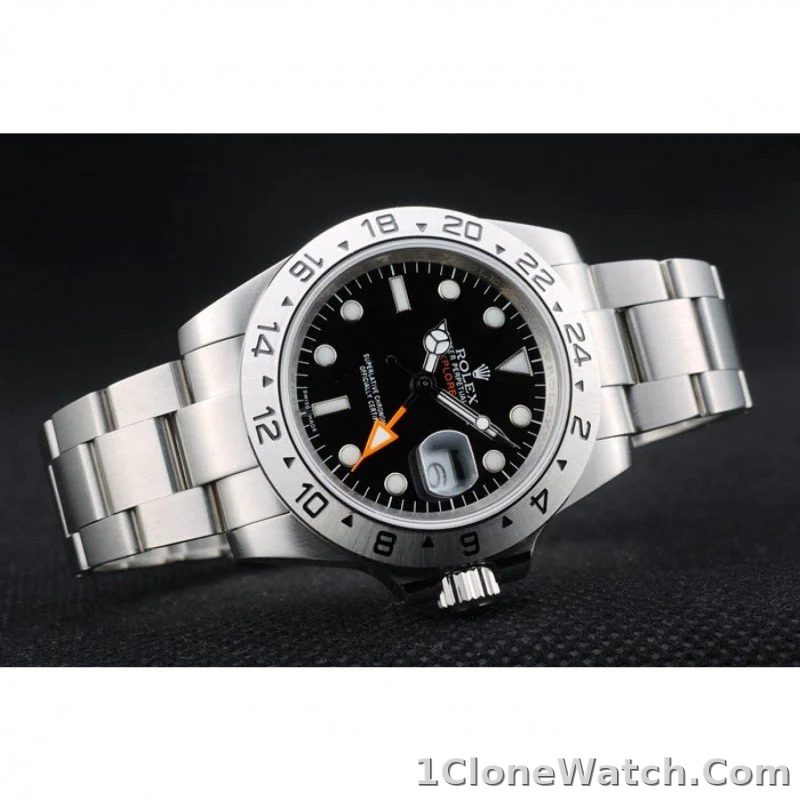 Superclone Rolex Explorer 40mm Black Dial REP016820 - detail