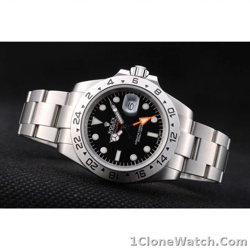 Superclone Rolex Explorer 40mm Black Dial REP016820 - detail