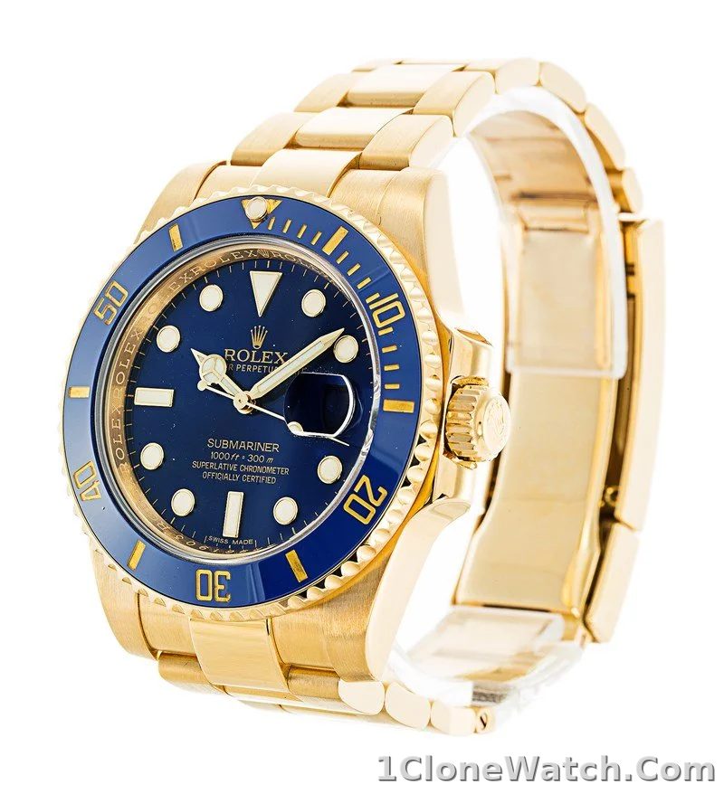 Rolex Submariner 40mm Blue Dial 116618LB - detail