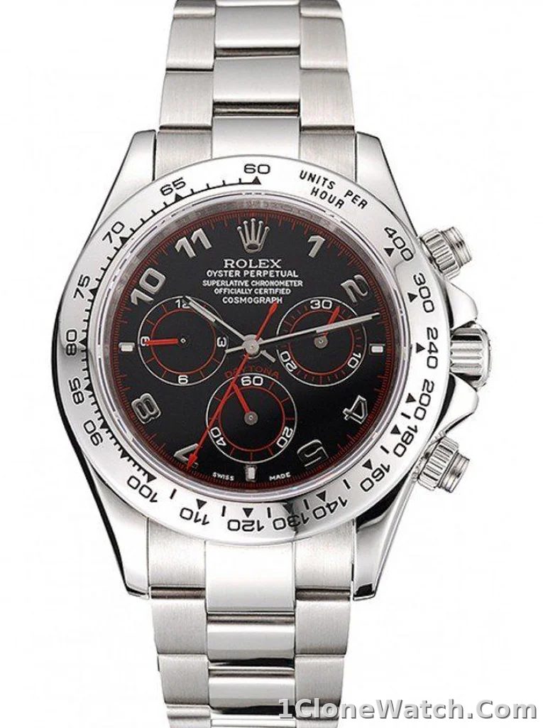Superclone Rolex Daytona 39mm Black Dial 80296
