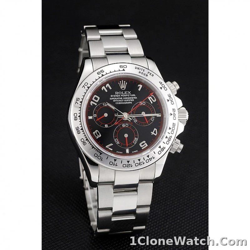 Superclone Rolex Daytona 39mm Black Dial 80296 - detail