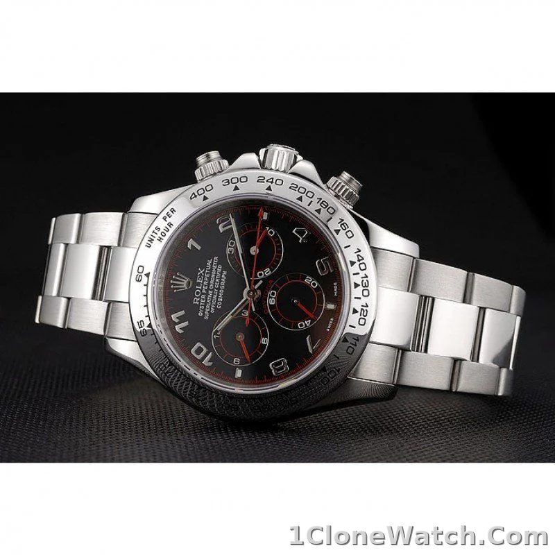 Superclone Rolex Daytona 39mm Black Dial 80296 - detail