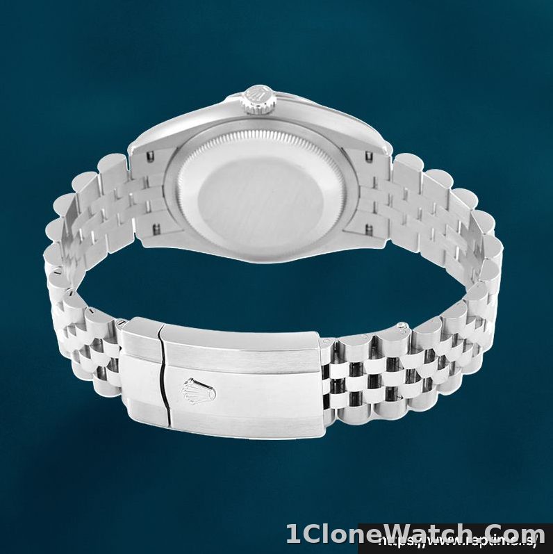 Rolex Datejust 126234 Men’s 41mm Black Palm Motif Dial Swiss Replica Watch - detail
