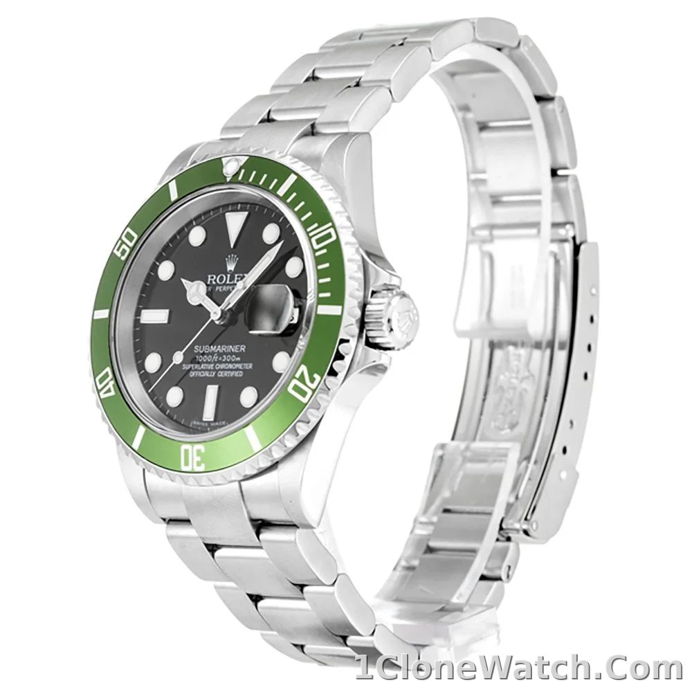 Rolex Submariner 40mm Black Dial 16610LV  Kermit - detail