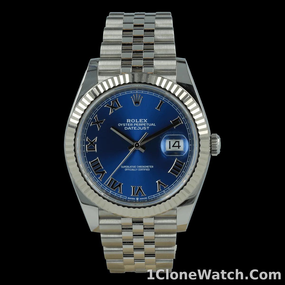 Rolex Datejust 41mm Blue Dial 126334 Jubilee Roman Dials