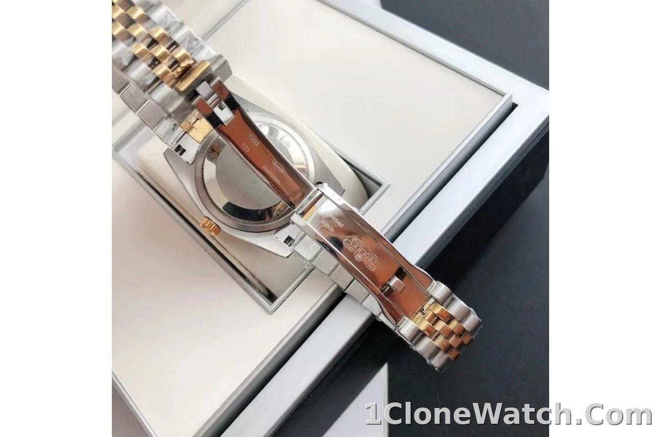 Couple Watches Rolex Datejust 36/28mm RG/SS Jub Grey/Rmn - detail