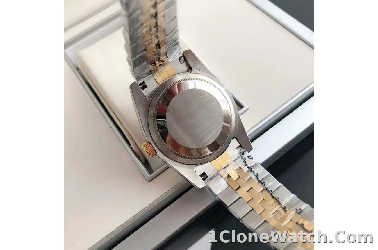 Couple Watches Rolex Datejust 36/28mm RG/SS Jub Grey/Rmn - detail