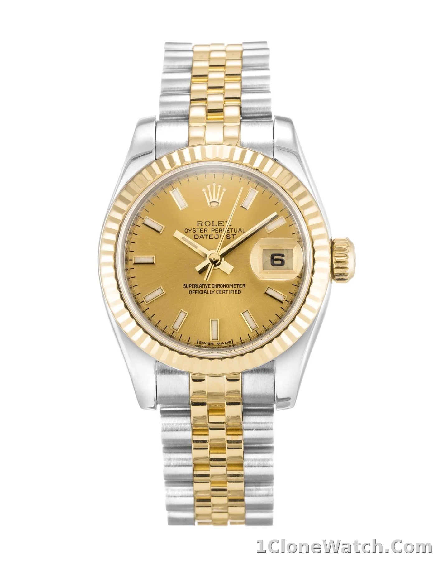 Rolex Lady-Datejust 26mm Champagne Dial 179173-3