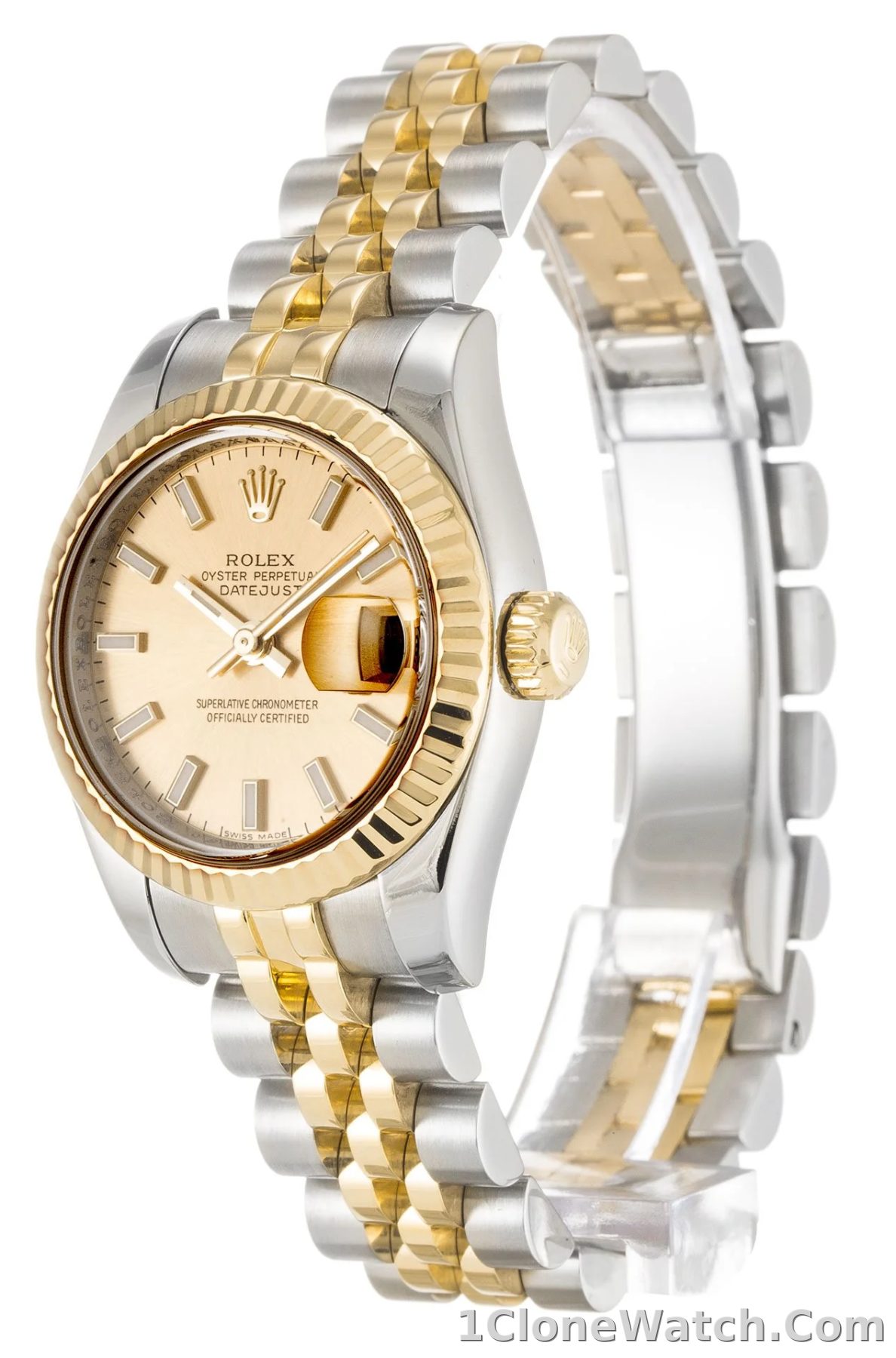 Rolex Lady-Datejust 26mm Champagne Dial 179173-3 - detail