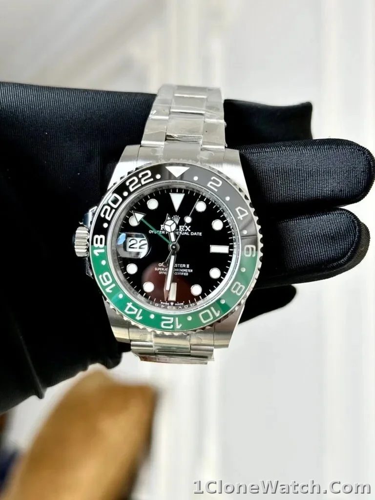 Rolex GMT-Master II 40mm Black Dial 126720VTNR  Sprite - detail