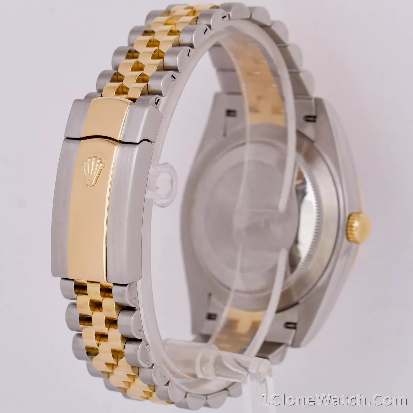 Superclone Rolex Datejust 41mm Rhodium Dial 126333 Wimbledon Flutted / Jubilee - detail