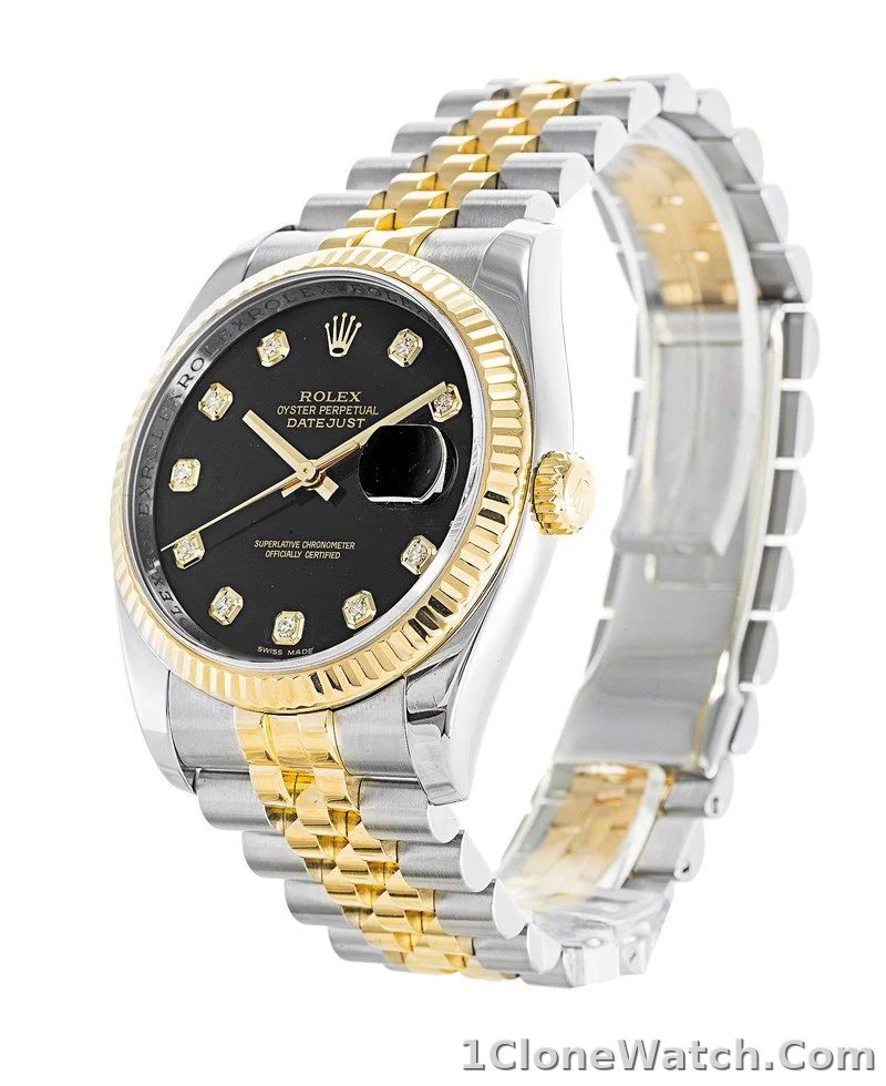 Rolex Datejust 36mm Black Dial 116233 - detail