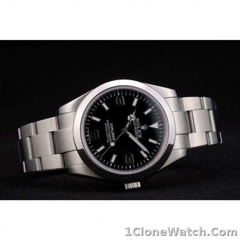 Superclone Rolex Explorer 39mm Black Dial 42002 - detail
