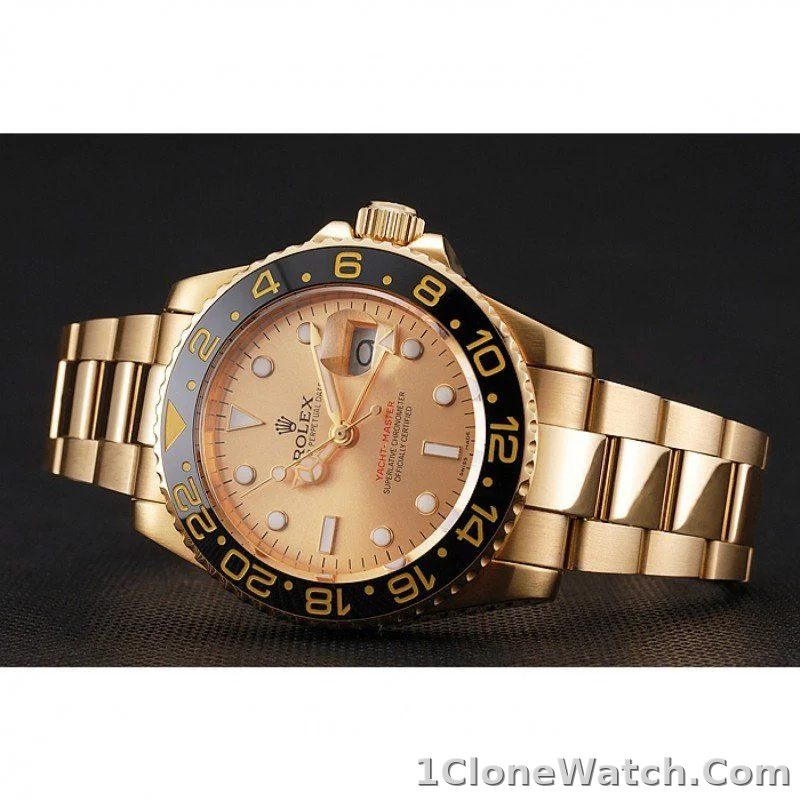 Superclone Rolex GMT-Master II 41mm Gold Dial 1453749 - detail