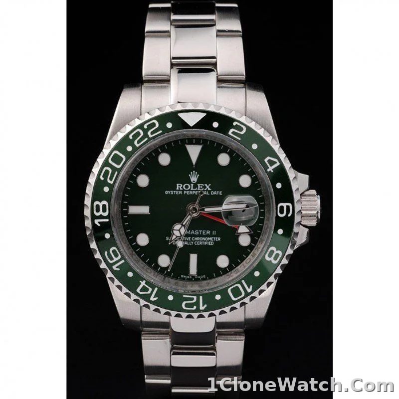 Superclone Rolex GMT-Master II 41mm Green Dial SRL48 - detail