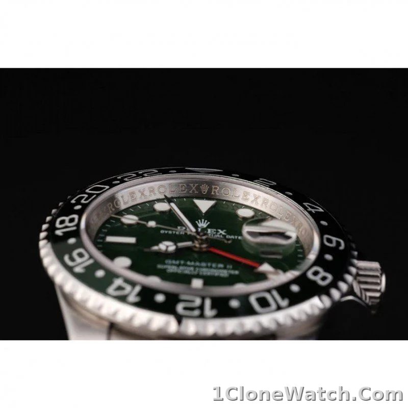 Superclone Rolex GMT-Master II 41mm Green Dial SRL48 - detail