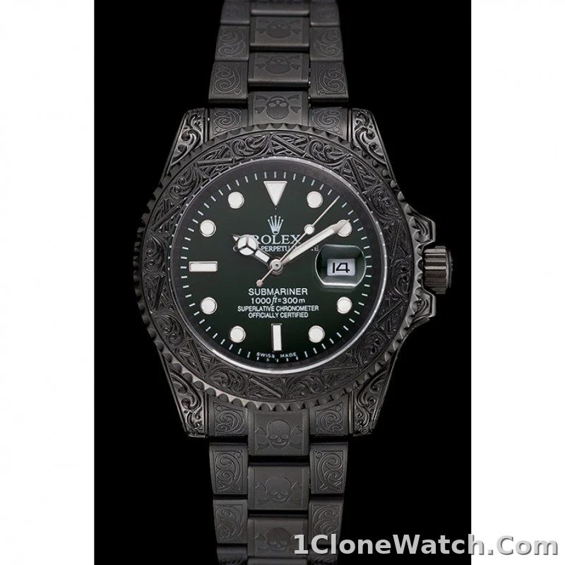 Rolex Submariner 41mm Green Dial 1454076 - detail