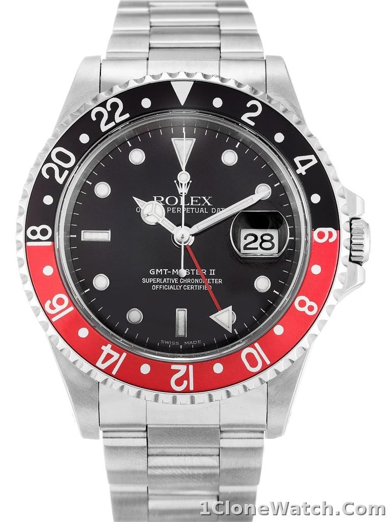 Rolex GMT-Master II 40mm Black Dial 16710  Coke