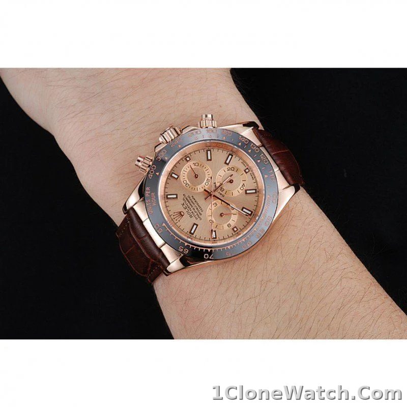 Rolex Daytona 39mm Rose-Gold Dial 1454243 - detail