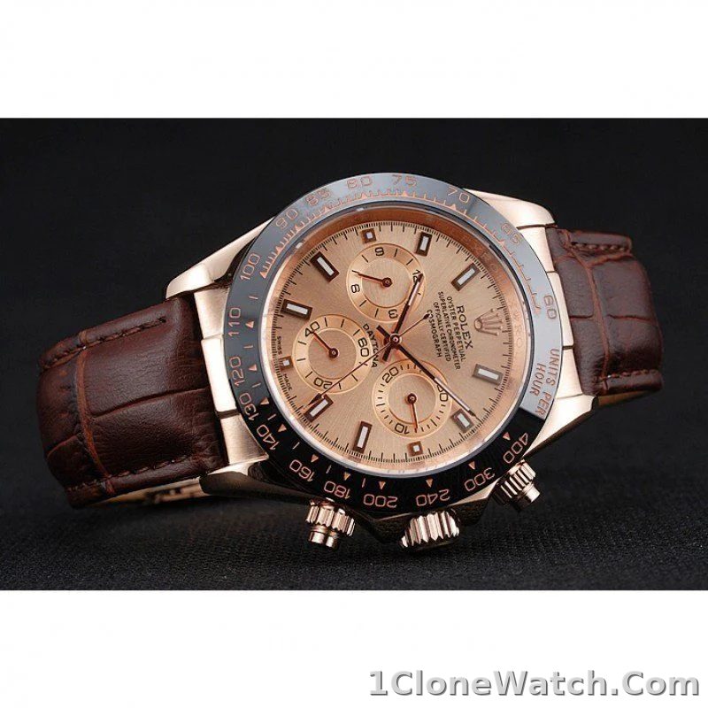 Rolex Daytona 39mm Rose-Gold Dial 1454243 - detail