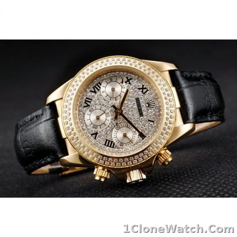 Rolex Daytona 35mm Diamond Dial 98238 - detail