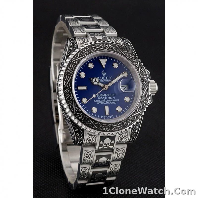 Superclone Rolex Submariner 41mm Blue Dial 1454091 - detail