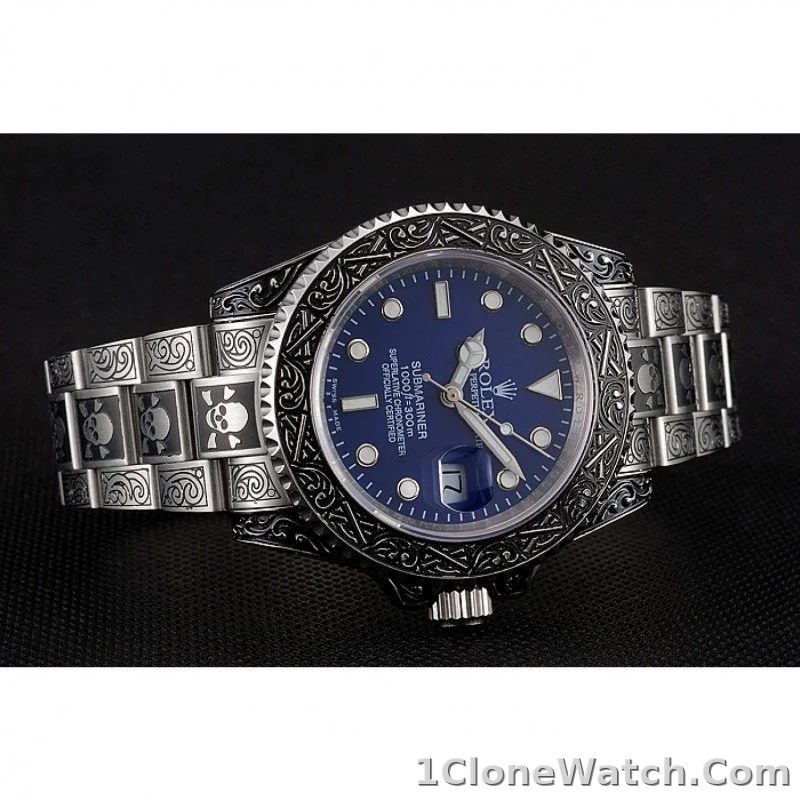 Superclone Rolex Submariner 41mm Blue Dial 1454091 - detail