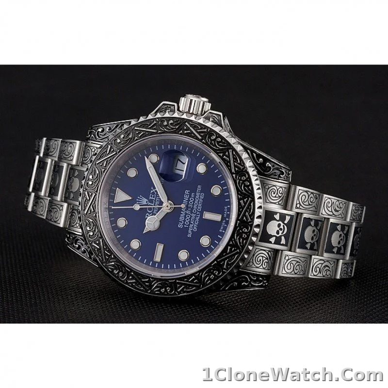 Superclone Rolex Submariner 41mm Blue Dial 1454091 - detail