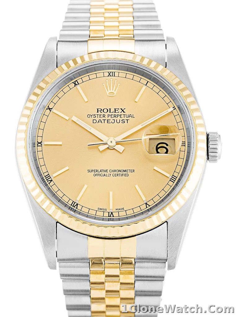 Rolex Datejust 36mm Champagne Dial 16233