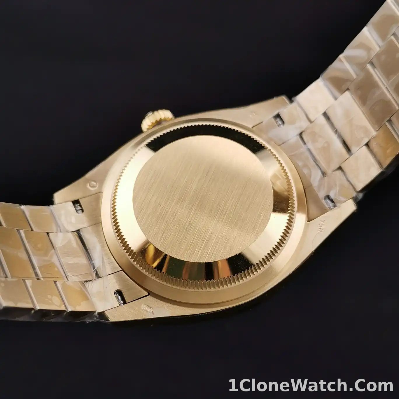 Rolex Day-Date II 36mm Green Dial 128238 - detail