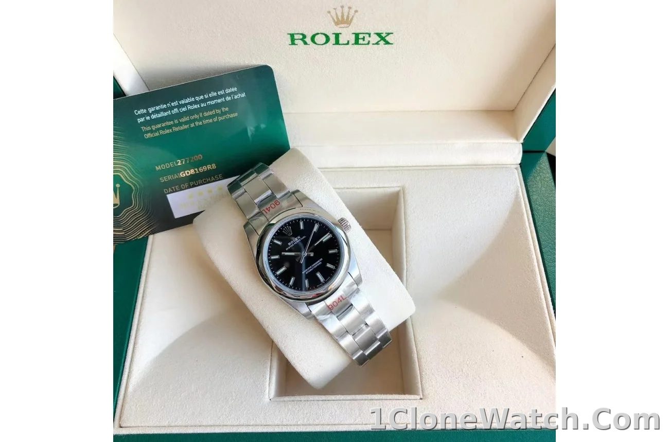 Couple Watches Rolex Oyster Perpetual 31/41mm SS/SS Black/Stk - detail