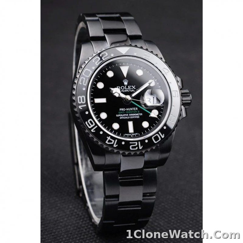 Superclone Rolex GMT-Master II 39mm Black Dial REP016828 - detail