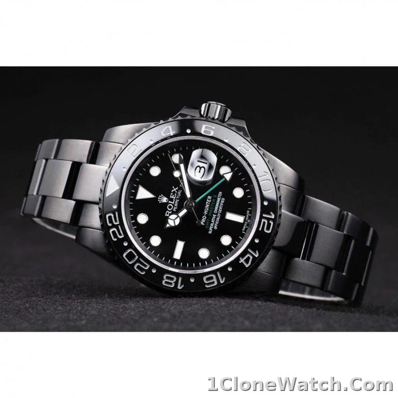Superclone Rolex GMT-Master II 39mm Black Dial REP016828 - detail