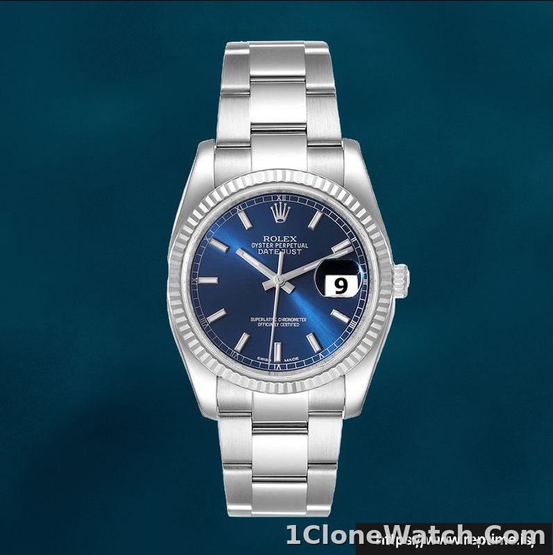 Rolex Datejust 116234BLSO Men’s 36mm Silver-tone - detail