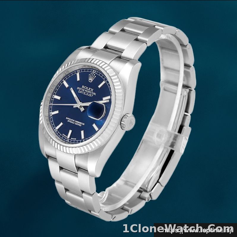 Rolex Datejust 116234BLSO Men’s 36mm Silver-tone - detail