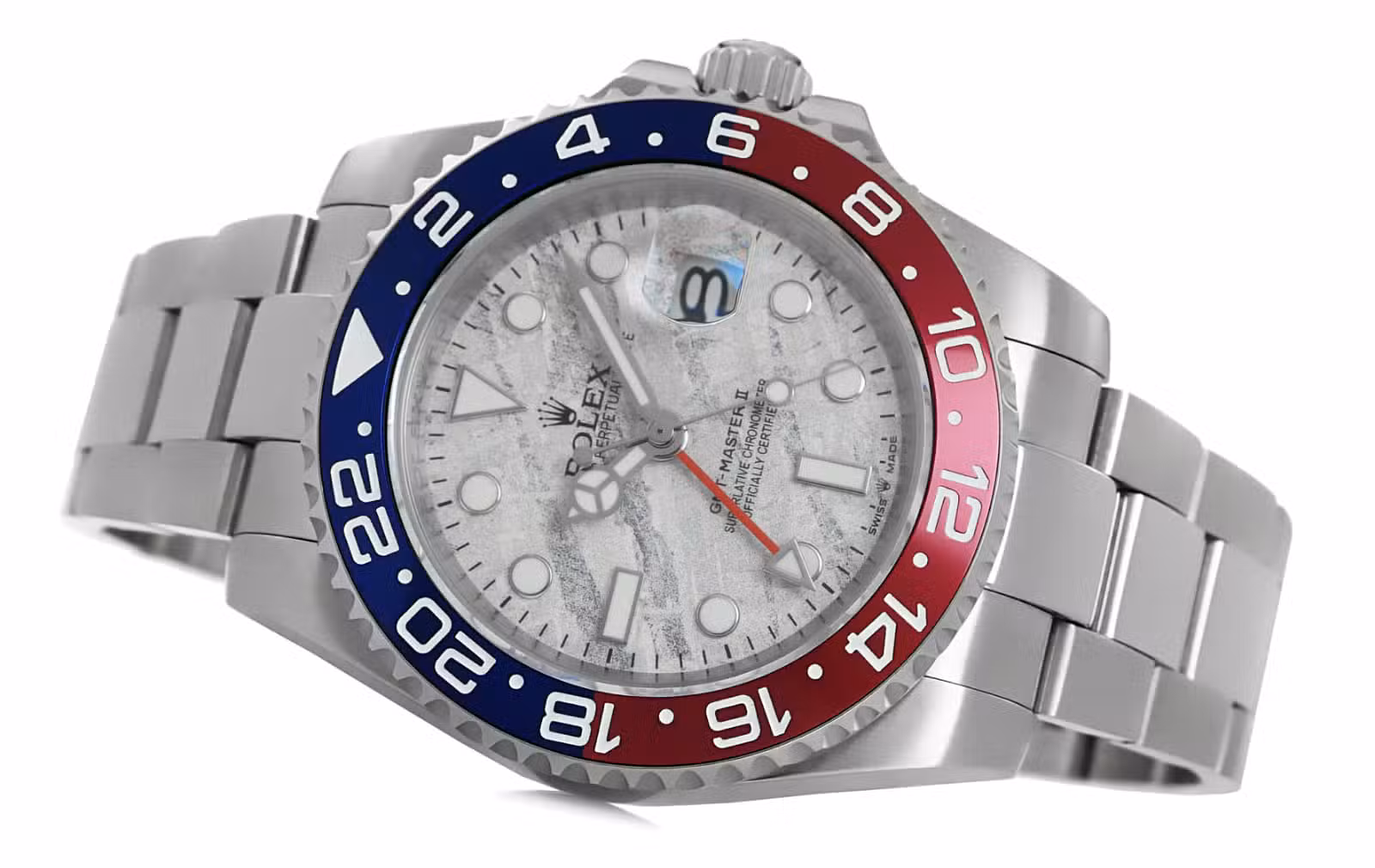 Rolex GMT-Master II 40mm Meteorite Dial 126719BLRO  Superman - detail