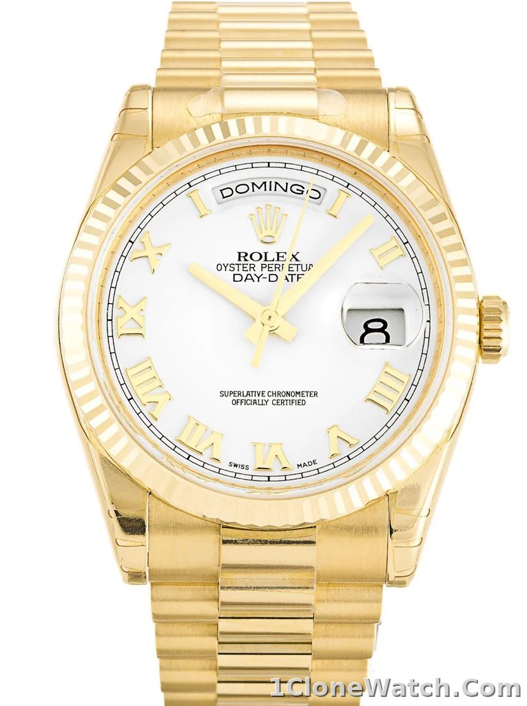 Rolex Day-Date 36mm White Dial 118238