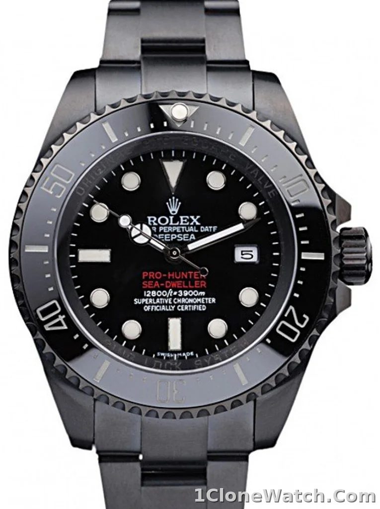 Superclone Rolex Deepsea 42mm Black Dial REP016819