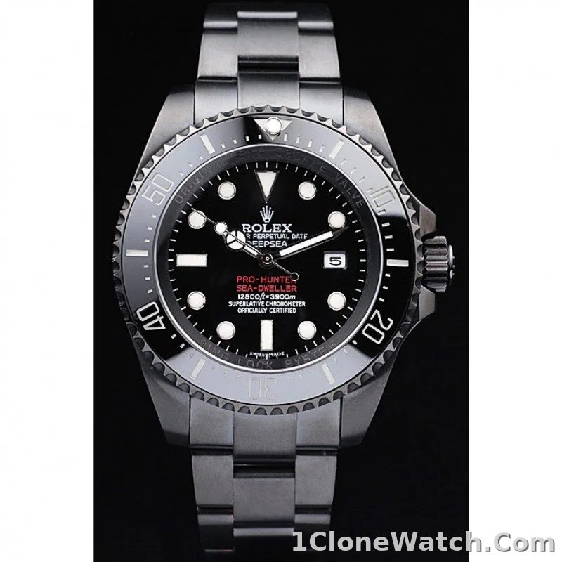 Superclone Rolex Deepsea 42mm Black Dial REP016819 - detail