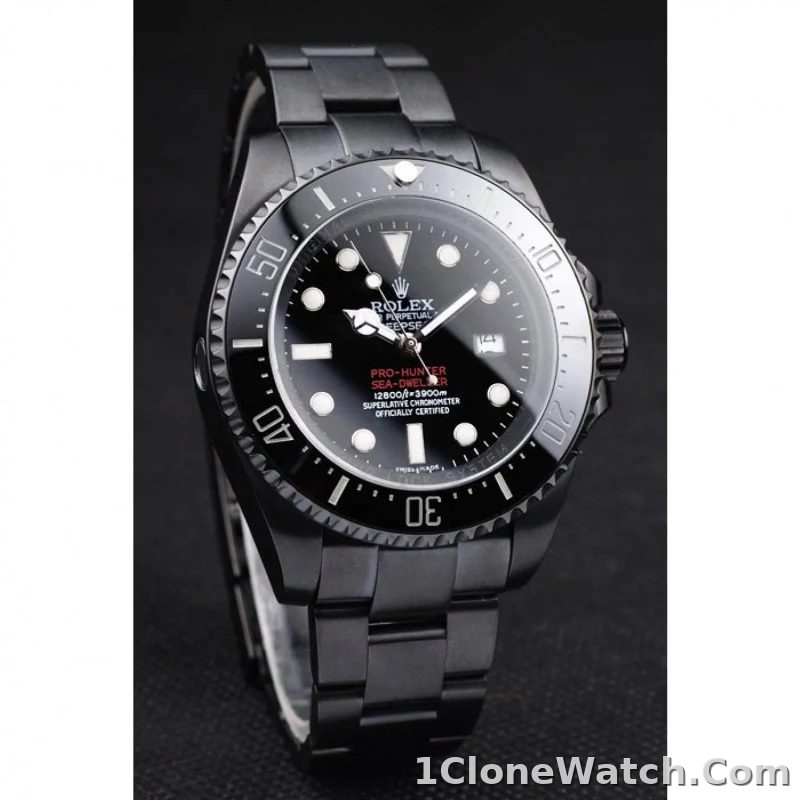 Superclone Rolex Deepsea 42mm Black Dial REP016819 - detail