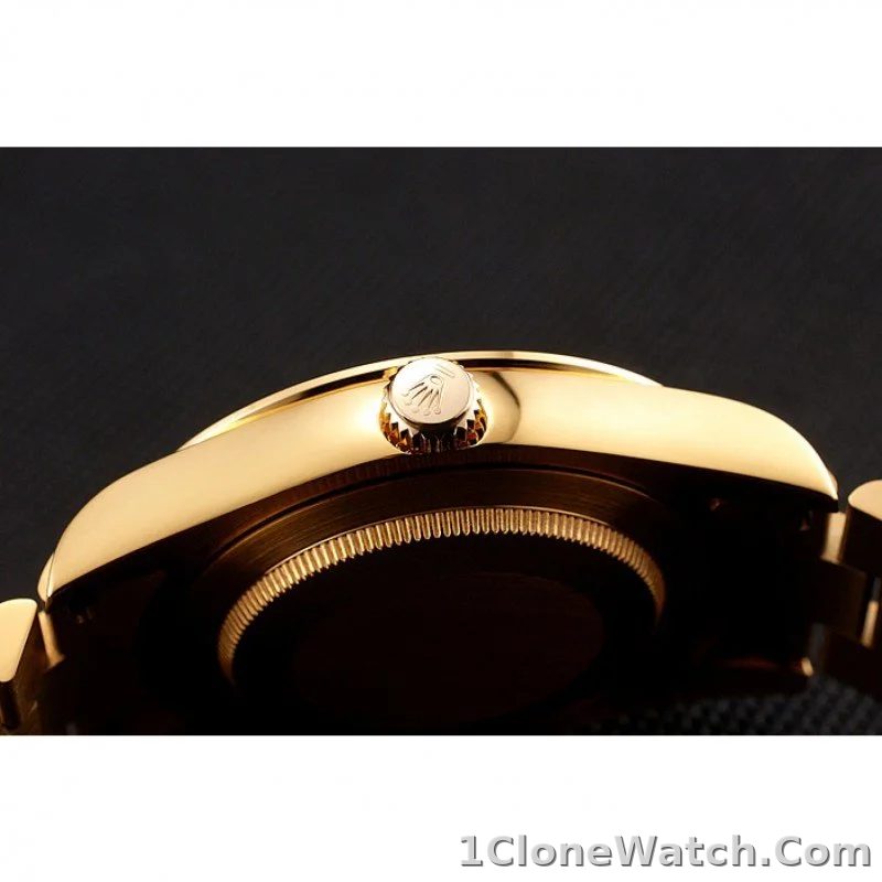 Superclone Rolex Day-Date 36mm Black Dial 1454101 - detail